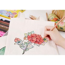 민화 미니 에코백 만들기 4인 색칠 도서관 회관 센터 일일수업 6세 7세 가방꾸미기 학교