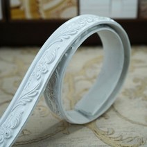 벽 테두리 장식 DIY 시트지 액자 몰딩 접착식 거울 라인 북유럽, 30mm, 화이트 (5m)