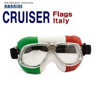 난니니 모터사이클 스페셜 고글, 크루저 Italy Flag