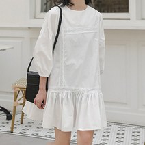바보사랑 플레인 요거트 펀칭 미니 원피스(mops1406) .드레스날다