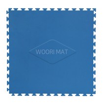 우리 스포츠매트 층간소음 충격흡수 냉기차단 체육관 퍼즐매트 25T(WT), 청색