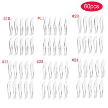 벅나이프 탄소강 메스 블레이드 핸들 메스 도구 세트 수리 동물 수술 칼 diy 다용도칼, 블레이드 60pcs