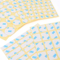 조각 양면테이프 원형 사각 다용도활용, 사각 22x17mm, 타입