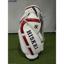 (진열)HISKEI 정품 화이트 흰색 골프백 (캐디백), 기본 : 상세페이지 참조