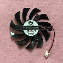 R273 GA81S2U / PLD08010S12HH 75mm 비디오 카드 팬 교체 40mm 0.35A 2Pin EVGA ONDA Geforce GT440 GT620, 한개옵션0