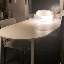 반원 테이블 반달 탁자 반타원 반타원형 테이블 입식 이케아 식탁 화이트 인테리어 주방 하프문 자취 원룸 좁은 집 공간 활용 2인용 4인용, 800 반원 테이블