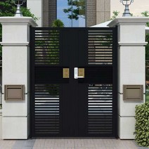단독주택현관문 전원주택 알루미늄 대문 출입문 합금, 정사각형당 스타일 8, 1개