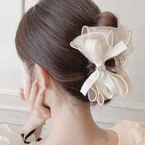 그린코코 프린세스 리본 헤어 집게핀 헤어핀 올림머리 머리핀
