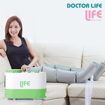 [닥터라이프] 라이프3 공기압 다리 종아리 사지압박순환장치/본체+다리세트, 단일속성, 색상:(그린)라이프3플러스 본체+다리(더블호스 포함)