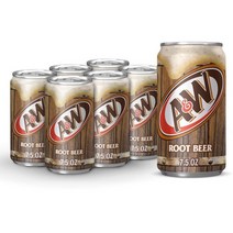 에이&더블유 루트비어 소다 222ml 6캔 A&W Root Beer Soda