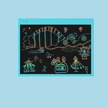 보급형 태블릿 대화면 대형태블릿 인강용태블릿 16 인치 lcd 쓰기 태블릿 필기 펜, 16인치 컬러풀 블루