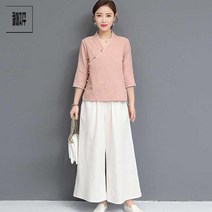 예쁜 여자 생활복 생활한복 세트 어른 생활 정장핏