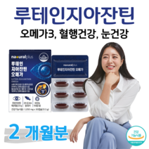 오메가3 루테인 지아잔틴 오메가쓰리 누테인 하루한알 눈침침 눈촉촉 건조한 눈 건강 도움 혈행개선 도움 10대 학생 공부 성장기 청소년 수험생 눈건강 케어 식약처 인정 건강식품, 2통, 1050mg x 30캡슐 (하루 1캡슐)