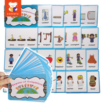 영어 문법 학습 카드 어휘 학습 단어 영어 학습 카드, Degrees of Comparison（비교급）