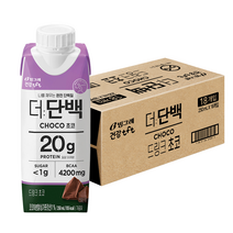 더단백 드링크 초코맛 프로틴음료 250ml 18팩 나를 채우면 완벽 단백질, 더단백 초코맛 프로틴음료 250ml 18팩