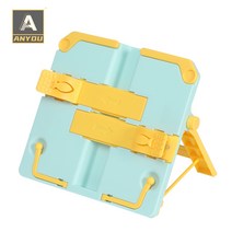ANYOU 각도 조절 휴대용 독서대 47cm, 노란색