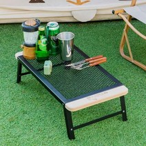 포레스트큐브 아이언 우드 접이식 미니테이블 수납가방포함, 없음