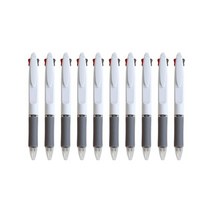사무용 2색 볼펜 10p세트 0.7mm 홍보 인쇄 판촉볼펜, 없음