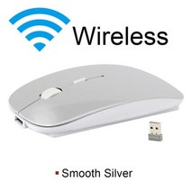 무선 마우스 컴퓨터 블루투스 충전식 마우스 무선 저소음 마우스 USB 광학 게임용 마우스 노트북 아이패드용, CHINA, Wireless Silver