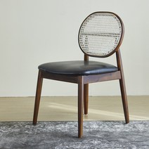 [리비니아] 베리 아카시아 원목 1인 라탄의자, 월넛
