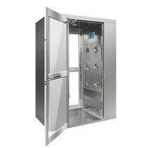 스테인리스 에어샤워 부스 산업용 반도체 무균장 먼지제거 클린룸 멸균, 특가정화패널1인용싱글블로우에어샤워실1050x7