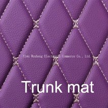 트렁크매트 자동차 트렁크매트 XWSN 아우디 Q5 2009-2018 2019-2022 용 PU 가죽 맞춤형 자동차 트렁크 매트, 09 Purple_02 Q5 2019-2022