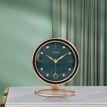 탁상시계 유럽풍 탁상용시계 엔틱 모던하우스 귀여운 인테리어, 심플 탁상시계[묵록]