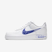 나이키 에어포스 1 로우 스케치 화이트 로얄 CW7581-100