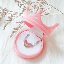 샤이니유 미키 써지컬스틸 미아방지 팔찌, (동글볼체인)13.5+3cm, 화이트/나무케이스, 한글2 귀염체