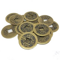 1-10 개/몫 23mm 중국어 풍수 행운의 칭/고대 동전 세트 교육 열 황제 골동품 재산 돈 강 사이, 6PCS