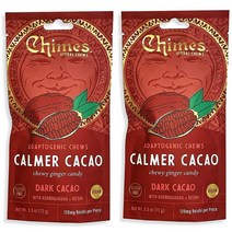 차임스 카머 카카오 아답토젠 생강 츄 사탕 72g 2개 Chimes Calmer Cacao Adaptogen Ginger Chews Candy