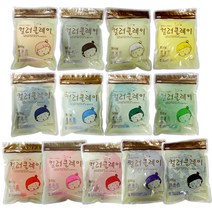 대한산업 컬러클레이 대용량 지퍼형, 초록, 500g