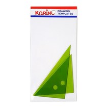 C047 94903 코링 템플렛 K-170 측량삼각자 1개, 본상품, 상세페이지 참조
