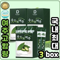 [숫치로여주] 국내 최대 고함량 여주즙 간편스틱형 30포x3박스 (총90포), 없음
