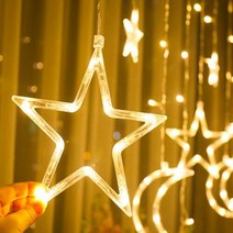 감성 행잉 LED 장식전구 윈도우인테리어 캠핑무드등, 단품