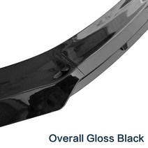 아반테 바디킷 앞 범퍼 스포일러 보호 플레이트 립 for hyundai 2012 - dgs, 전체 광택 블랙