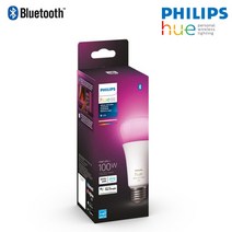 [ PHILIPS 코리아 공식판매점 ] 필립스 휴 HUE 4.0 화이트&컬러 엠비언스 9W 블루투스 벌브 조명 전구 램프, 필립스 HUE 4.0 화이트&컬러 엠비언스
