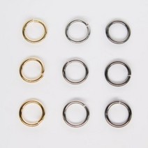 미니 철O링 오링 고리 지퍼고리 키링 부자재 열쇠고리, 5mm(1.2t), 니켈 (50개), 50개