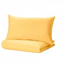 이케아 낫스베르마레 이불커버 베개커버 옐로 150x200 50x80cm 105.293.45