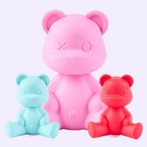 카리보 허그베어 차량용방향제 ver.2, 파스텔 레드(Pastel red), 2개1세트, 가든파티(Garden party)