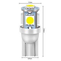 전원공급 5pcs W5W T10 LED 자동차 Canbus 전구 인테리어 조명 현대 Solaris 악센트 I30 IX35 투싼 Elantra, 한개옵션0