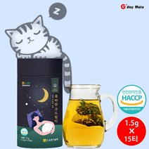 흑하랑 굿드림티 수면유도성분 락투신 꿀잠상추 잠 잘오는 수면에 좋은 차 1.8g 15티 그다이마잇, 1.5g X 15티 (4통)