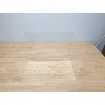 TLD409788투명아크릴칸막이 이동식파티션 책상가림막 1인ㄷ자형