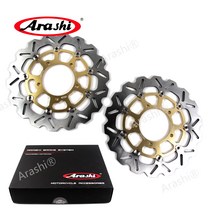 Arashi 1 쌍 CNC 플로팅 브레이크 디스크 로터 에 SUZUKI VZR1800T BOULEVARD M109R INTRUDER 2006 2007 2008 - 2012 오토바이, 금색