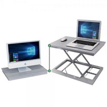 이동식 스탠딩책상 높이조절책상 모션데스크 테이블, 필수선택_블랙