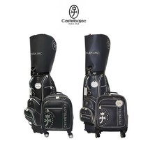 까스텔바작골프 2020 GD704M 여성 바퀴형 캐디백세트(휠보스톤백), 블랙