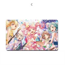 SKANDSALO 뱅 드림 BanG Dream 마우스 패드 장패드 22종, .개, C + 70x40x0.3CM