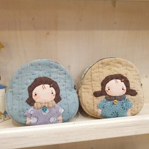 퀼트소품 감성적인 핸드메이드 완제품 동전지갑