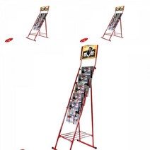 카다로그 스탠드 CDS-3R RED A4 5단 팜플렛거치대 브로셔꽂이 책진열