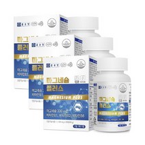종근당 마그네슘 330mg 비타민 B1 B2 B6 4중 복합 기능성 3박스, 3개, 90정